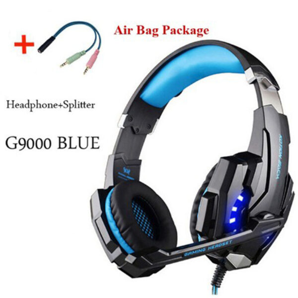 Wired Gaming Headset Headphones Surround Sound Deep Bass Stereo Casque Earphones With Microphone - Imagen 5