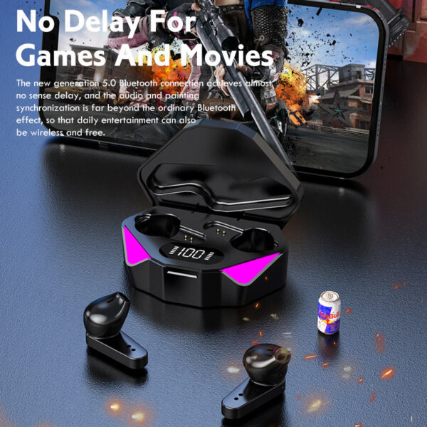 Wireless Gaming Headphones No Delay Noise Reduction Bluetooth Earphones HIFI Sound E-Sport Game Headset With Mic - Imagen 4