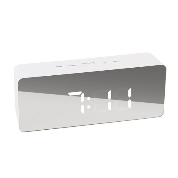 Digital LED multi-function mirror clock - Imagen 3