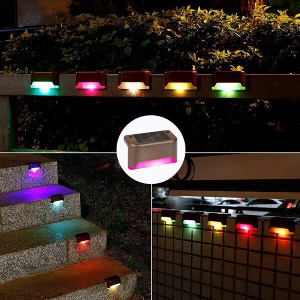 Solar Step Light Outdoor Garden Light Night Light LED Guide Light Ladder Stair Light Balcony Decoration Waterproof - Imagen 6